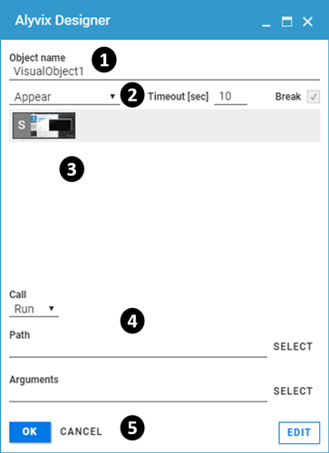 The empty Alyvix Designer interface