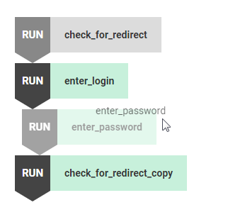 Inserting a new scripting node in Alyvix Editor