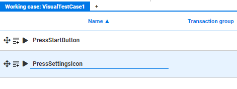 The settings button test case in Alyvix Selector