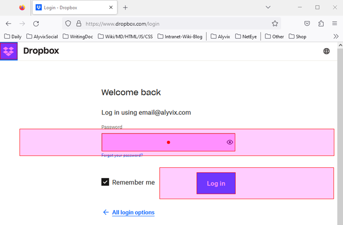 The password field highlighted in a test case step